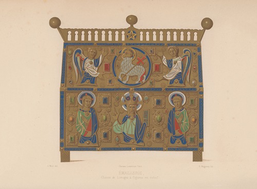 Chasse de Limoges à figures en relief