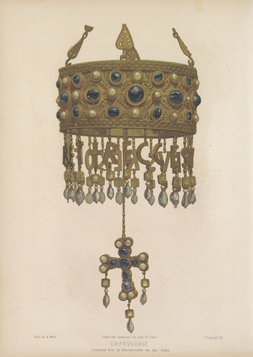 Couronne d’or de Recceswinthe roi des Goths