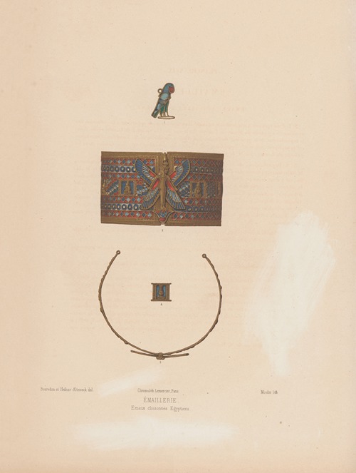 Emaux cloisonnés Egyptiens