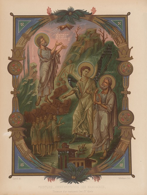 Miniature d’un manuscrit Grec. IXe Siècle