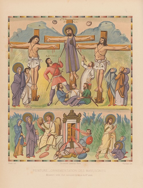 Miniature tirée d’un manuscrit Syriaque du VIe siècle