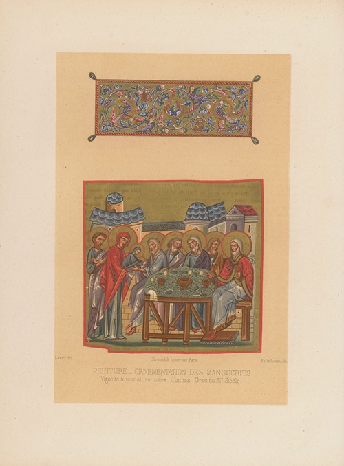 Miniatures tirées d’un manuscrit de la Bibliothèque de St. Marc
