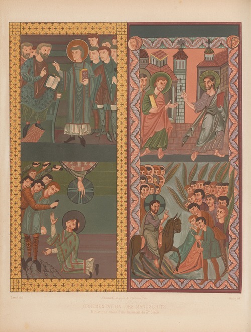 Miniatures tirées d’un manuscrit du Xe Siècle