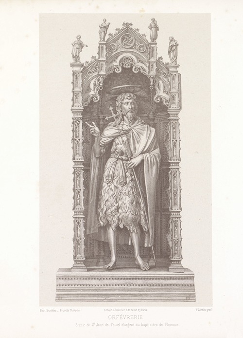 Statue de St. Jean de l’autel d’argent du baptistère de Florence