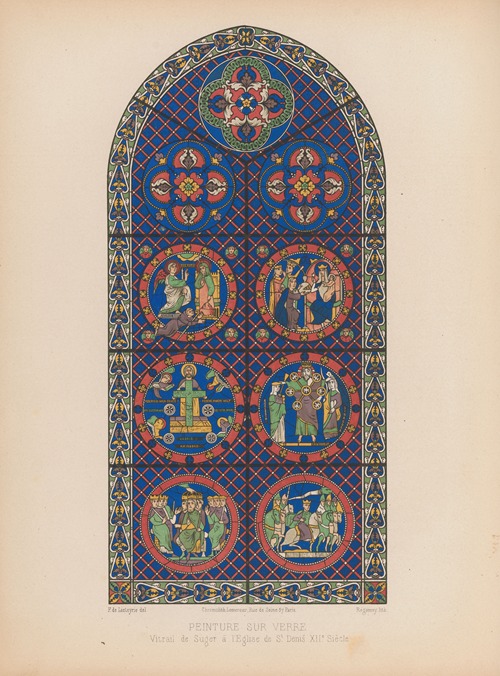 Vitrail de Suger à l’Eglise de St. Denis XIIe Siècle