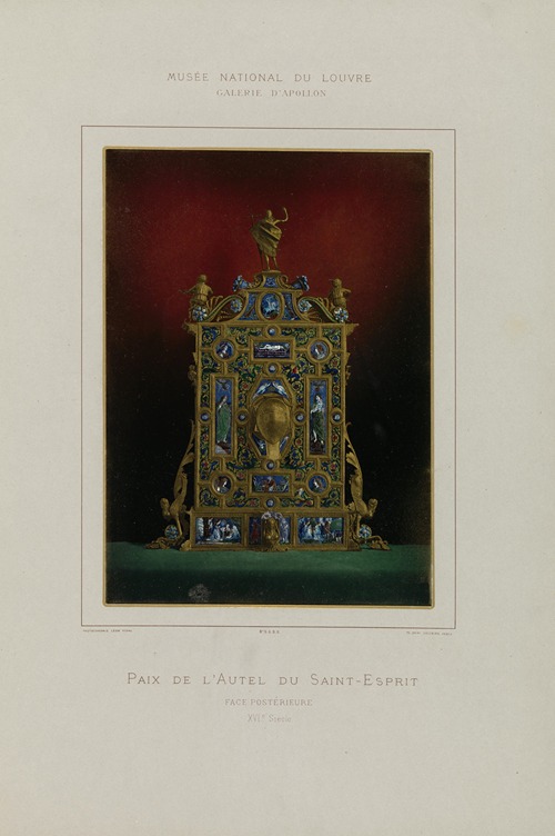 Paix de l’Autel du Saint-Esprit Face postérieure XVIe Siècle