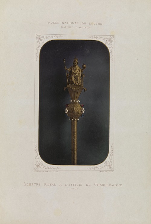 Sceptre royal a l’effigie de Charlemagne
