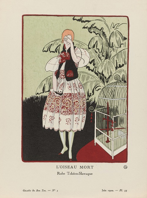 Gazette du Bon Ton – L’oiseau mort Robe Tchéco-Slovaque