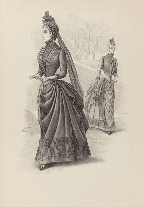 Two ladies walking