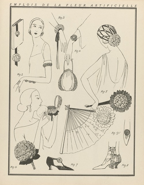 Gazette du Bon Ton – Emplois de la fleur artificielle