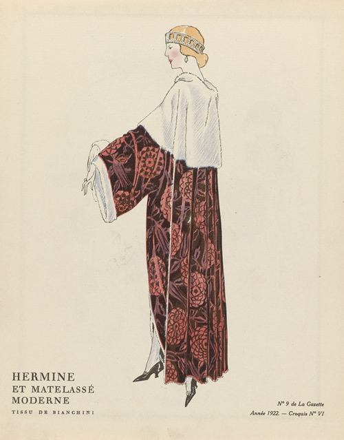 Gazette du Bon Ton – Hermine et matelassé moderne Tissu de Bianchini