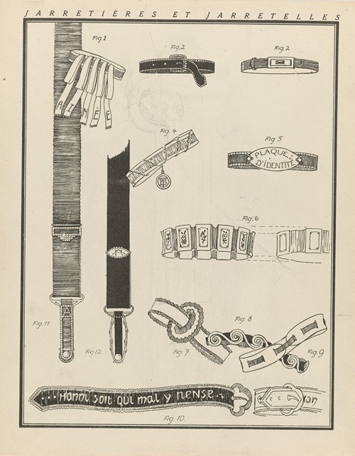 Gazette du Bon Ton – Jarretières et jarretelles