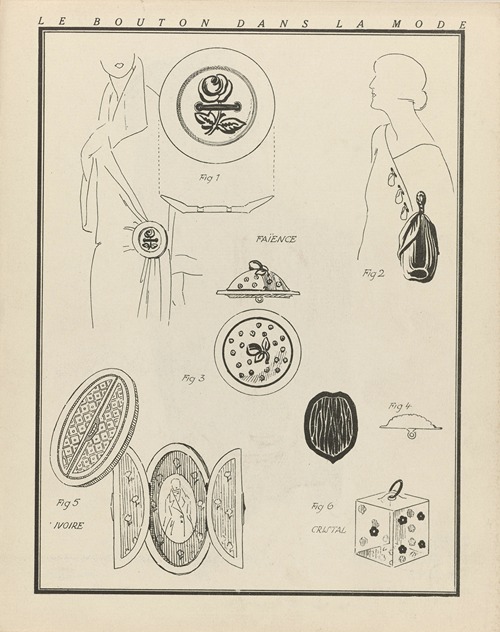 Gazette du Bon Ton – Le bouton dans la mode