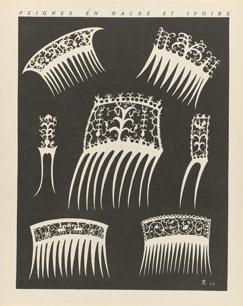 Gazette du Bon Ton – Peignes en nacre et ivoire