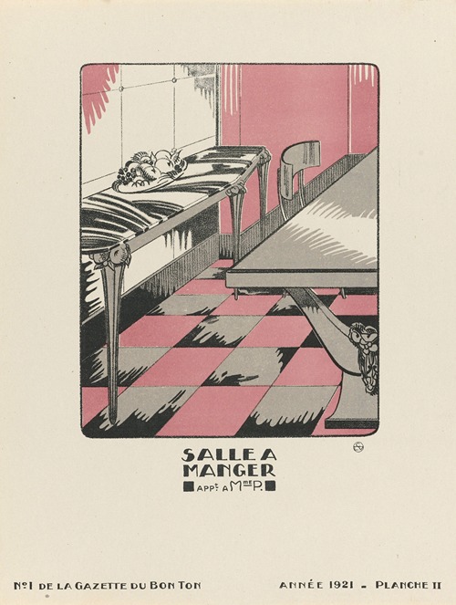 Gazette du Bon Ton – Salle a manger appt. à Mme