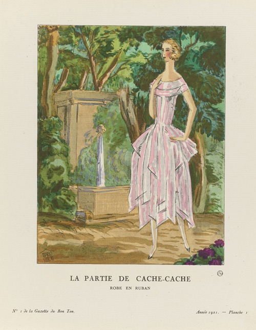 Gazette du Bon Ton – La partie de cache-cache Robe en ruban