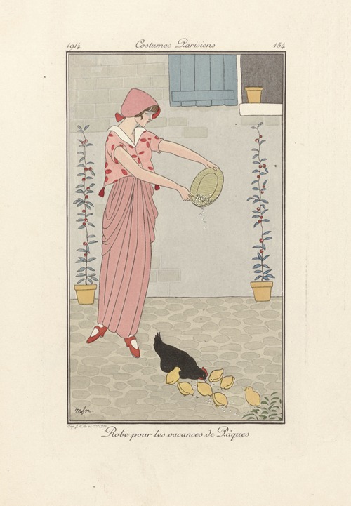 Journal des Dames et des Modes, Costumes Parisiens – Robe pour les vacances