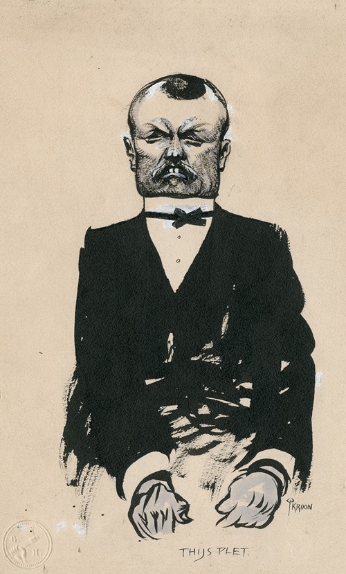 Karikatuur van Thijs Plet