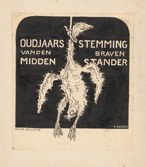 Oudejaaarsstemming van den braven Middenstander