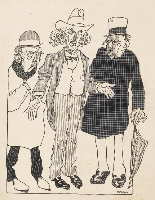 Protest tegen de Duurtewet, 1920. Artisten-meditatie