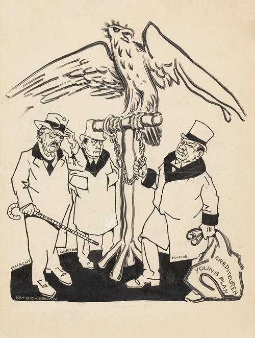 Spotprent op het Young Plan, 1929