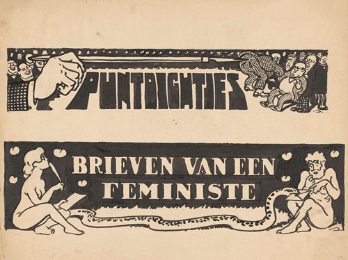 Twee ontwerpen voor ‘Puntdichtjes’ en ‘Brieven van een Feministe’