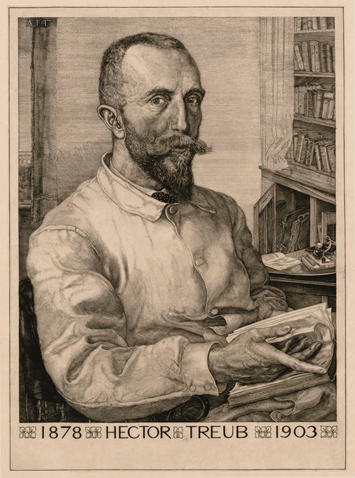 Portrait of Hector Treub, professor of Gynaecology and Obstetrics at Leiden University