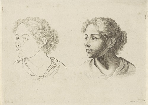 Study of the head of a young woman