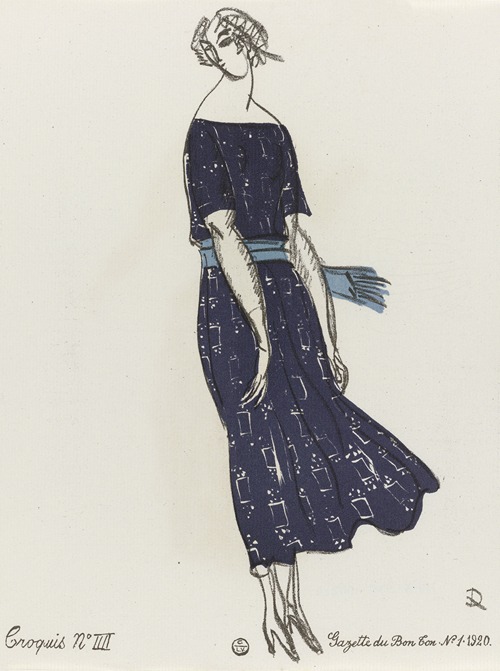 Gazette du Bon Ton – Croquis No IIII