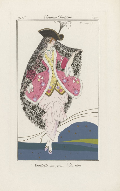 Journal des Dames et des Modes – Toilette au goût Vénitien