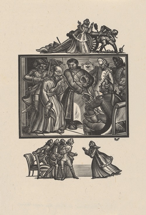 Arrest of bald man by soldiers