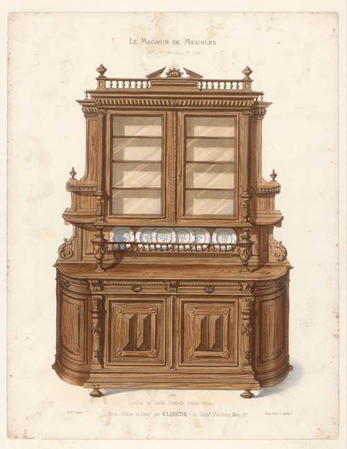 Buffet de Salle Grands coins ronds
