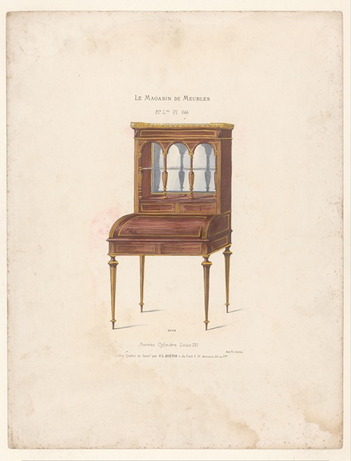 Bureau Cylindre Louis XVI.