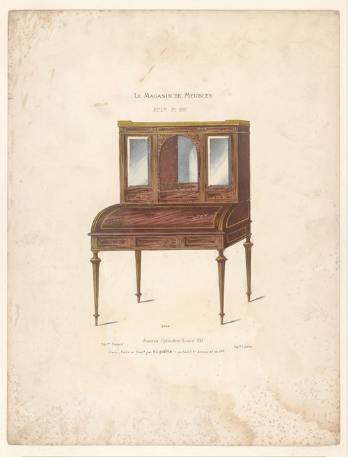 Bureau Cylindre Louis XVI