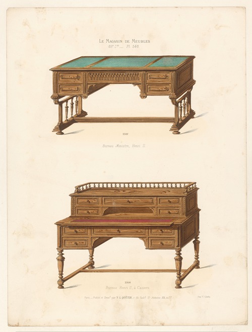 Bureau Ministre, Henri II ; Bureau Henri II, à Casiers