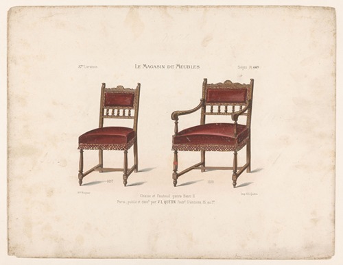 Chaise et Fauteuil genre Henri II