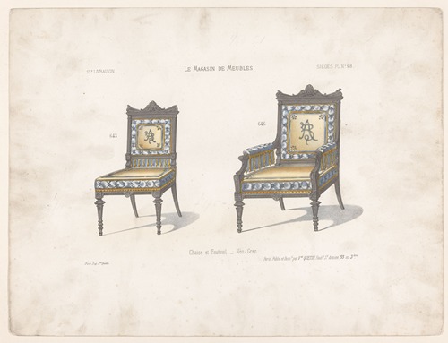 Chaise et Fauteuil Neo-Grec