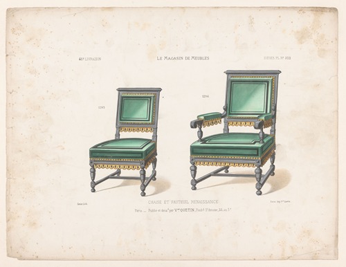 Chaise et fauteuil renaissance