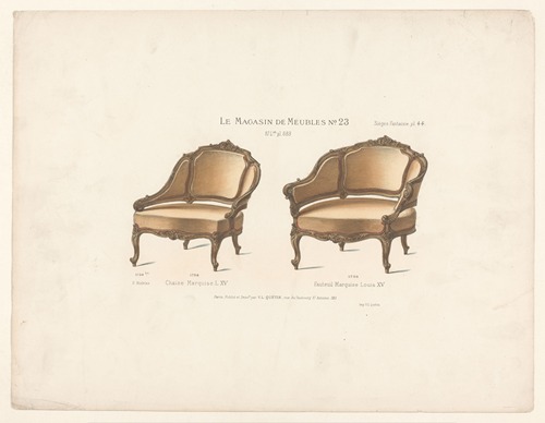 Chaise Marquise L. XV ; Fauteuil Marquise Louis XV