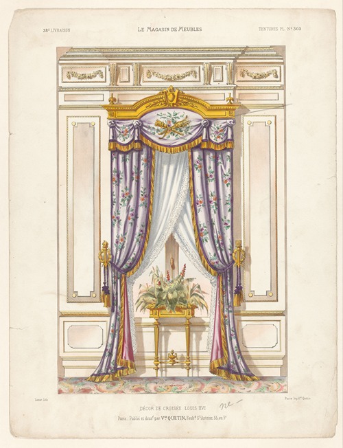 Décor de croisée Louis XVI