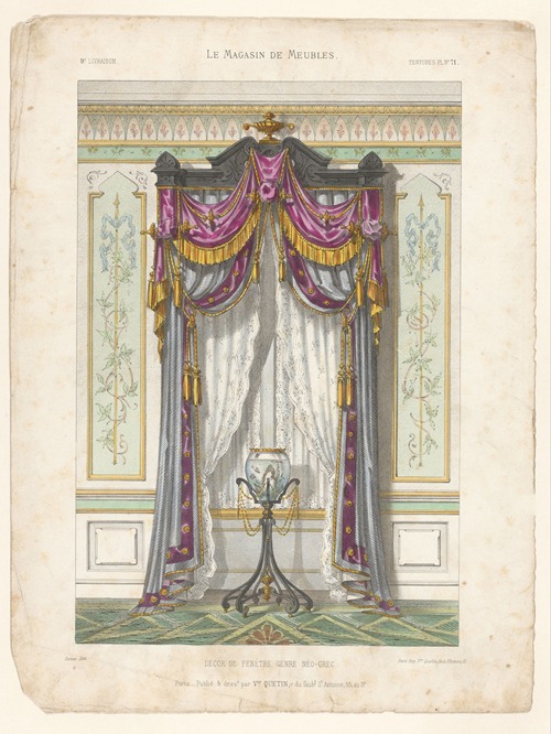 Décor de fenêtre genre néo-grec