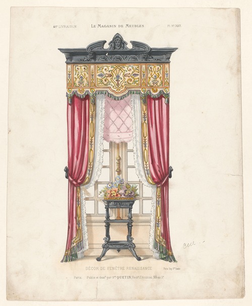 Décor de fenêtre renaissance.