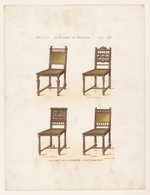 Diane ; Henri II Palmette ; Palmette Mérande; Hermine
