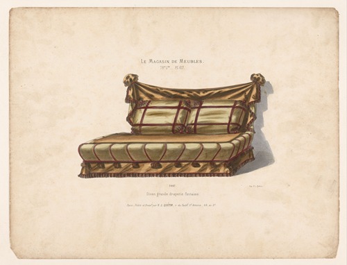 Divan grande draperie fantaisie