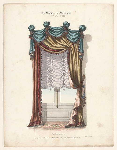 Fenêtre drapée