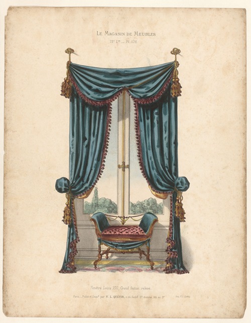 Fenêtre Louis XVI, Grand feston relevé