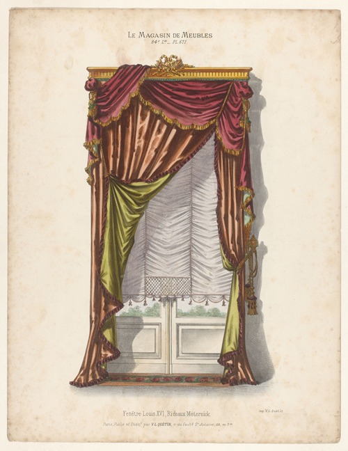 Fenêtre Louis XVI, Rideaux Meternick
