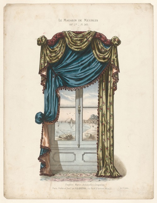 Fenêtre Marie-Antoinette à Draperies