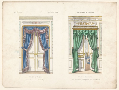Portière à Draperie ; Portière à Lambrequin