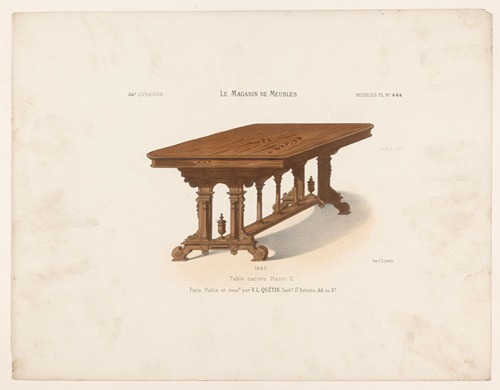 Table carrée Henri II